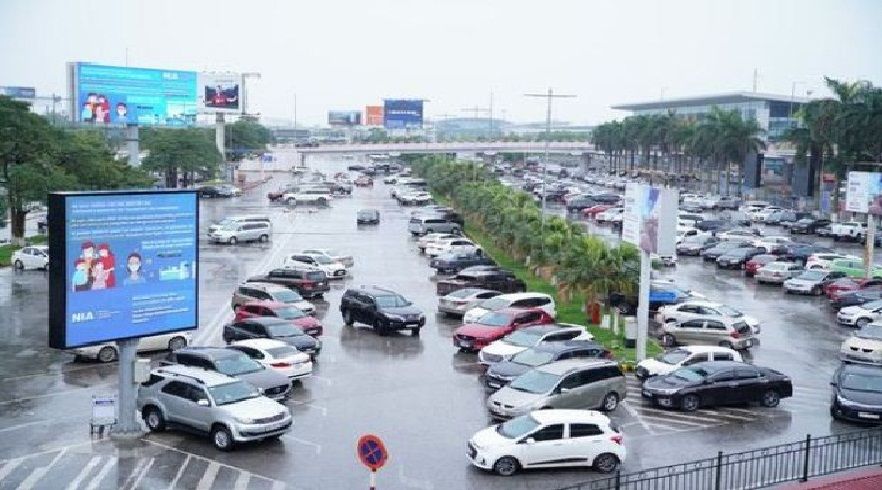 Bãi gửi xe Ôtô qua đêm ở sân bay Nội Bài